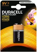 Duracell Plus-9V B1, Duracell Plus-9V B1 9V Block-Batterie Alkali-Mangan 9V 1St.