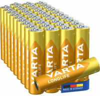 VARTA 04103101394, Varta Micro-Batterie (AAA) Longlife 40er Pack AAA