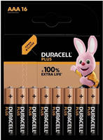DURACELL Alkaline-Micro-Batterie LR03, 1.5V, Plus, 16 St&uuml;ck