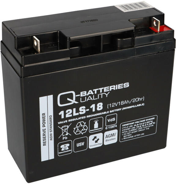 Allgemeine Daten & Eigenschaften Q-Batteries 12LS 18