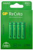 GP Batteries 12085AAAHCEC4, GP Batteries GP ReCyko+ 4 Akkus AAA Micro Akku, Art#