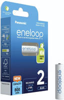ENELOOP Akku NiMH, Micro, AAA, HR03, 1.2V/800mAh vorgeladen, Retail-Blister