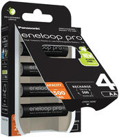 Panasonic Akku EneloopPro BK-3HCDE 1,2V, 2500 mAh, AA, NiMH, 4 St&uuml;ck