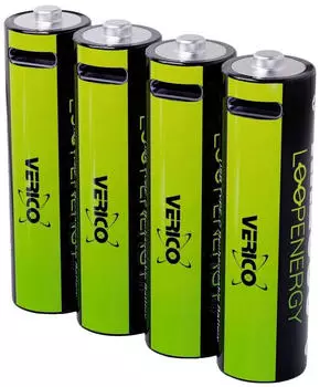 Verico 4x LoopEnergy USB-C Mignon (AA)