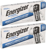 Energizer - AAA Micro Ultimate Lithium FR03 Batterien - 20er Packung