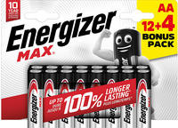 Energizer E303326700, Energizer Max Mignon (AA)-Batterie Alkali-Mangan 1.5V 16St.