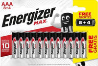 Energizer E303323400, Energizer Max Micro (AAA)-Batterie Alkali-Mangan 1.5V 12St.