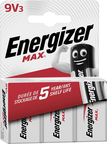 Energizer Max 9V 3stk.