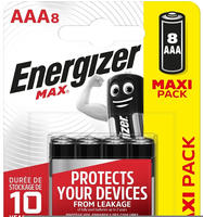 Energizer - Max Alkaline Batterie Micro Aaa 1,5 V, 8er Pack Batterien