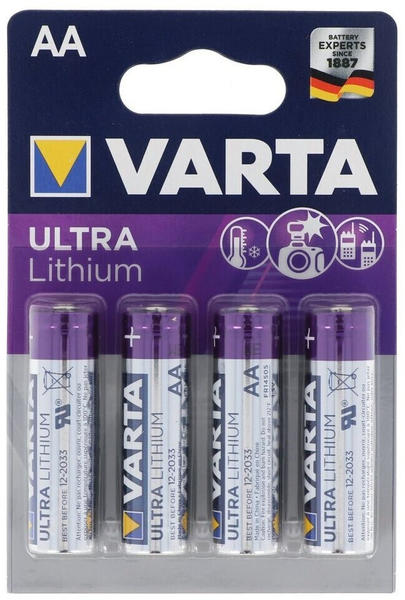 VARTA Ultra Lithium Mignon AA 6106 (4 Stk.) (VA6106-4)