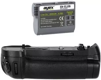 ayex AX-D850 Akkugriff für Nikon D850, inkl. EN-EL15B (2664A1)