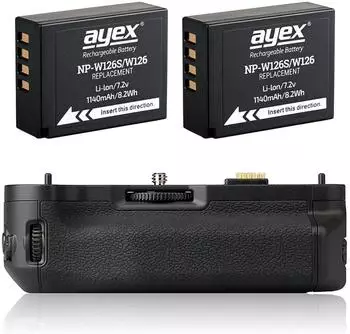 ayex Batteriegriff für Fujifilm X-T1 + 2x NP-W126S Akku (MK-XT1)