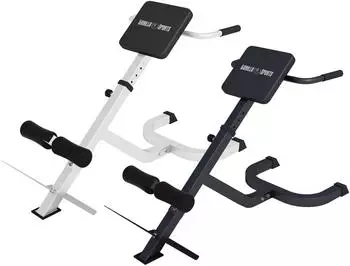 Gorilla Sports Rückentrainer Hyperextension Bank, 5-fach verstellbar, bis 120kg (100123)