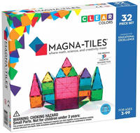 Magna-Tiles 90208, Magna-Tiles - Clear Colours 32 pcs