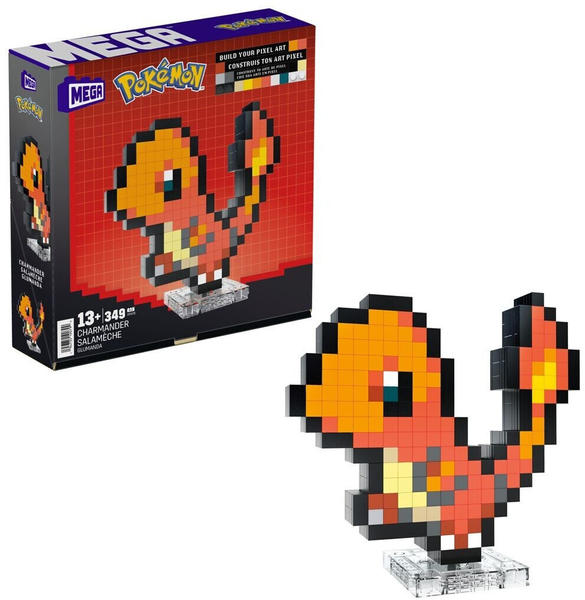 Mattel MEGA Pokémon Pixel Art Glumanda (HTH76)