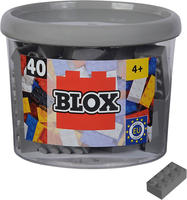 Blox, 40 graue 8er Steine in der Dose