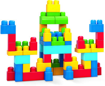 MEGA BLOKS Bausteinbeutel Medium Grundfarben (60 Teile)