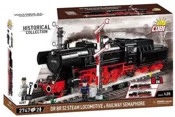 Cobi Historical Collection - DR BR 52 Steam Locomotive & Railway Semaphore (6287)