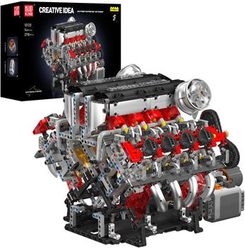 Mould King Motorised V8 Engine (10130-F488) Mould King Motorised V8 Engine (10130-F488)