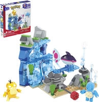 Mattel HXF79, Mattel MEGA Pok&eacute;mon Wasserabenteuer (mit 3 Actionfiguren, 319 Teile)