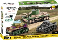 Cobi 2740, Cobi 2740 EXECUTIVE Museum set-PAZER I,VALENTINE IX,RENAULT R35 (2740)
