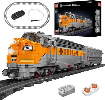 Mould King Diesellok Modell mit Scheinwerfer (12018)