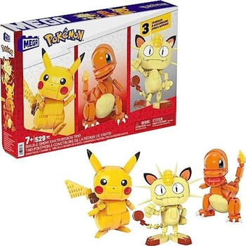 MEGA BLOKS Pokémon Bausatz Trio: Pikachu, Glumanda, Mauzi