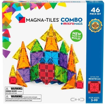 Magna-Tiles MicroMAGS 46-teiliger Kombi-Set (90293)