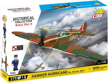 Cobi Historical Collection World War II 5762 Hawker Hurricane (NO.302) 373 Kl. (5762)