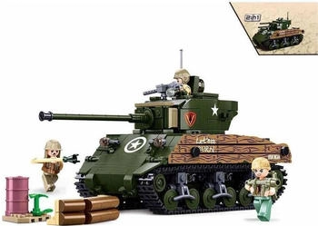 Sluban Armee WW2 M4A3 Sherman Panzer (M38-B1110)