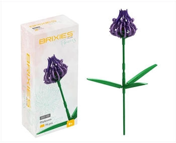 Brixies Phyteuma lila 3D Konstruktionsbausatz ca. 77 Teile