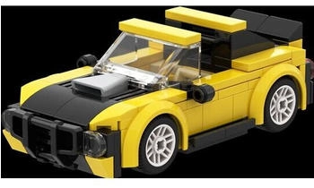 Brixies Mini Rennwagen gelb 3D Konstruktionsbausatz ca. 134 Teile