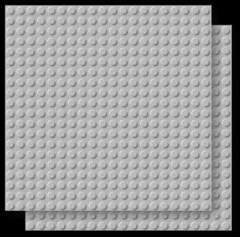 Brixies Platte 20 x 20 Doppelpack hellgrau