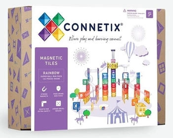 Connetix Magnetbausteine Super Ball Run Pack Rainbow 120tlg.