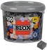 BLOX 100 4er Bausteine grau - kompatibel mit bekannten Spielsteinen
