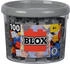 BLOX 100 4er Bausteine grau - kompatibel mit bekannten Spielsteinen