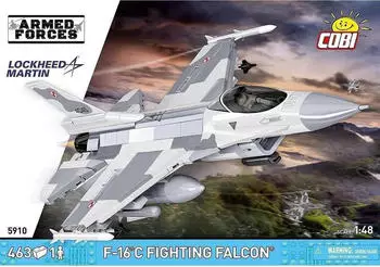 Cobi F-16 C Fighting Falcon (PL), 310 x 225 x 115 mm, Rot, Wei&szlig;, Blau