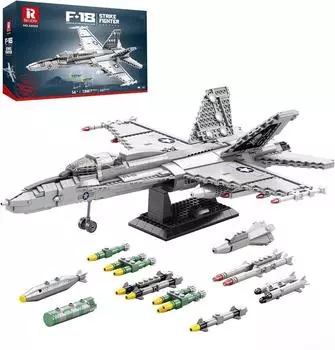 Reobrix Kampfjet Klemmbaustein-Flugzeug 1387 Teile (33022)