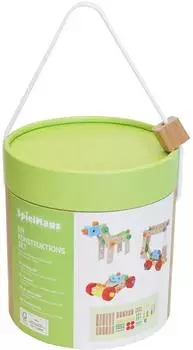 Spielmaus Holz-Konstruktionsbukasten 90 Teile
