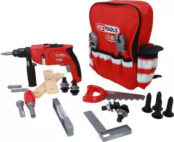 KS Tools Werkzeug-Rucksack f&uuml;r Kinder mit Sortiment, 25-tlg (100201)
