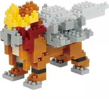 Nanoblock Pokémon Entei Klemmbaustein-Set 240 Teile, Level 3 (NBPM090)