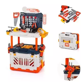 Chipolino Werkbank 4-in-1 Spielset mit Lichteffekten, 90-teilig (DIPK002407TP)