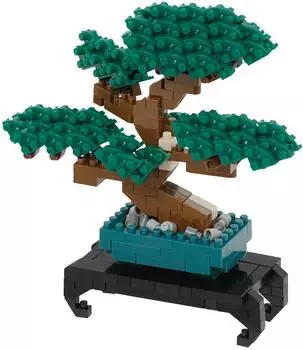Nanoblock Bonsai Klemmbaustein-Set, 280 Teile (NBH_224)