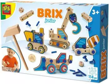 SES Creative Brix Junior Baufahrzeuge Konstruktionsset (14071)