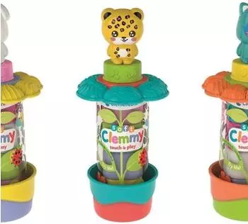 Clementoni Soft Clemmy Garden Tubes, sensorisches Bauspielzeug 6-36 Monate (17979)