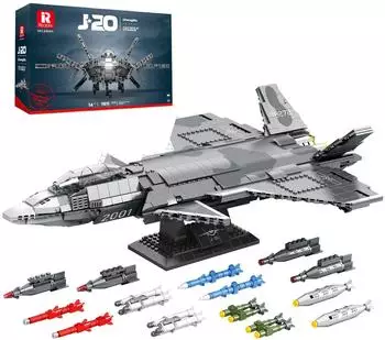Reobrix J-20 Kampfjet Klemmbaustein-Set 1911 Teile (33025)