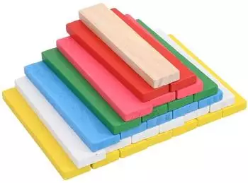 vidaXL Holzbausteine-Set Kiefer Massivholz 150-tlg. blau (93271)