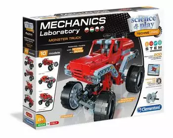 Clementoni Mechanisches Labor Monster Truck, 10 Modelle, 200 Teile