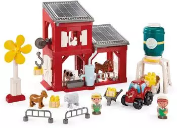 Ecoiffier Abrick Öko-Bauernhof mit Tieren, Traktor und Zubehör (2979)