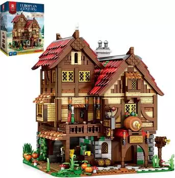 Reobrix Mittelalterliches Gasthaus Klemmbausteine, 2831 Teile (66018)